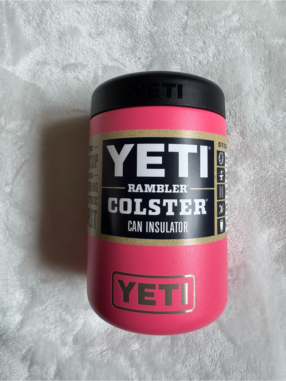 YETI Rambler Tropical Pink Colster Can Insulated Container
